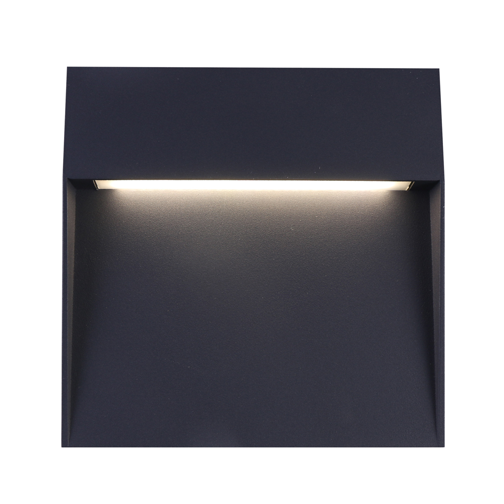 Eltanin 11, 3W LED Square Wall Light Black / 2-CCT in Black IP54