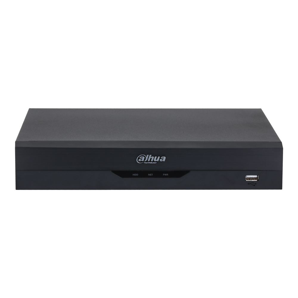 Dahua 4 Channel Penta-brid 8MP(4K) Compact 1U WizSense AI XVR Digital Video Recorder with HDD Options (HDCVI/AHD/TVI/CVBS/IP)