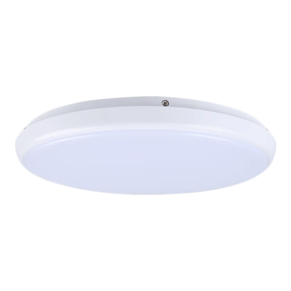 30W Round Slimline Tri Color Dimmable LED Ceiling Oyster Light | 370mm 